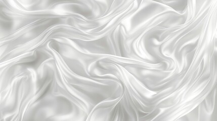 Obraz premium Abstract White Gentle Wavy Background, Minimalist Design With Soft Light, High Resolution Image