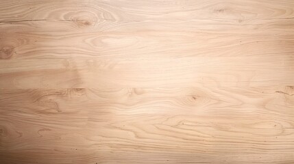 Obraz premium Smooth light brown wood texture with subtle grain patterns. Wooden background for design and print. Top view.