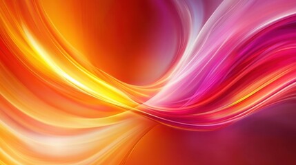 Obraz premium Abstract Swirling Colors in Red, Orange, and Pink