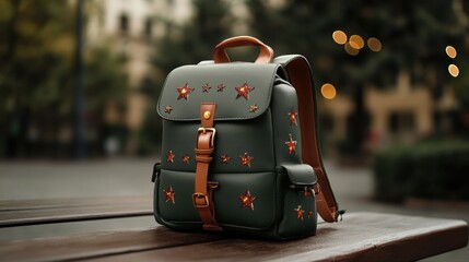 Festive Star-Studded Travel Backpack for Holiday Adventures Perfect for Christmas Vacations, Winter Getaways, and Festive Travel Durable, Stylish, and Spacious, This Backpack is Your Ideal Companion