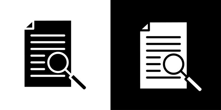 Case studies icon Isolated flat vector in outline