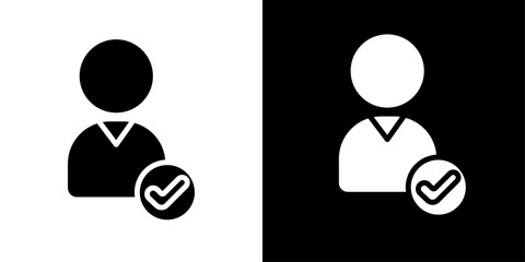 employee icon Isolated flat vector in outline