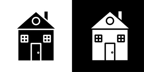 House icon Isolated flat vector in outline