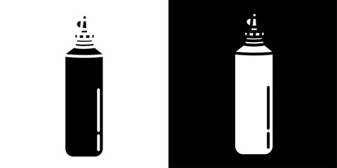 Sauce bottles icon Isolated flat vector in outline