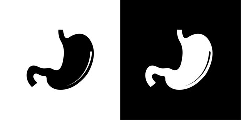 Stomach icon Isolated flat vector in outline