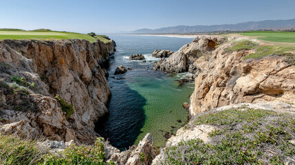 Stunning Golf Course with Breathtaking Views Perfect Destination for a Relaxing Round of Golf Surrounded by Nature's Beauty Ideal for Golf Enthusiasts