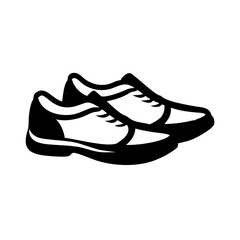 Pair of Shoes Icon Silhouette - Transparent Background Clipart