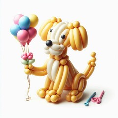 Bubble balloon dog wallpaper