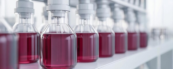 Grape tannin extraction in laboratory, detailed equipment, 3D illustration