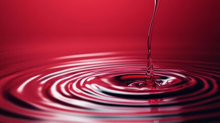 Red wine tannins dissolving in water, artistic representation, 3D illustration