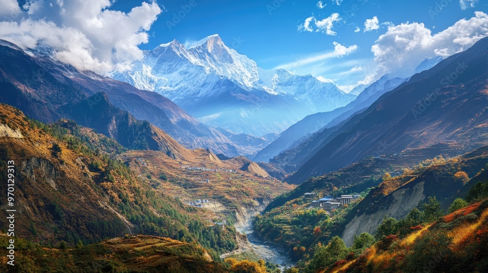 Wall mural Majestic Himalayan Mountain Range