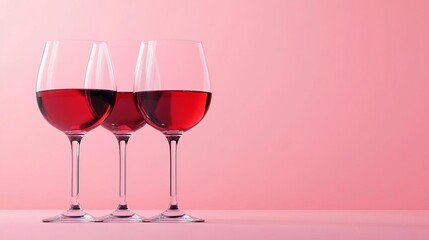 Tannins in red wine, visual experiment, bright and vivid, 3D illustration