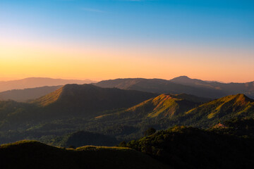 Sunset in the Mountains