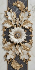 An ornate decorative floral pattern