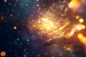 Obraz premium background with pbackground, light, vector, particle, texture, space, pattern, abstract, technology, flow, graphic, wave, design, black, shine, business, effect, explosion, particles, glow, daarticles