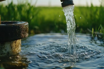 Using tubewells to provide fresh water in fields in the summer