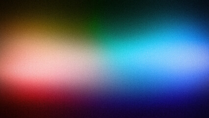 A vivid abstract gradient background featuring a bold mix of red, pink, green, and blue hues. The grainy texture adds depth, making it ideal for dynamic digital backgrounds and wallpapers