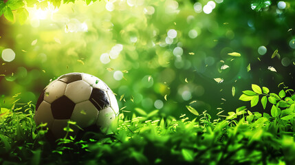 Football or soccer ball background