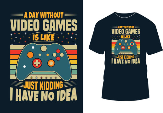 I am proud because I am a gamer typography t-shirt design video game t-shirt design
