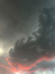 Strom Clouds Sunset 