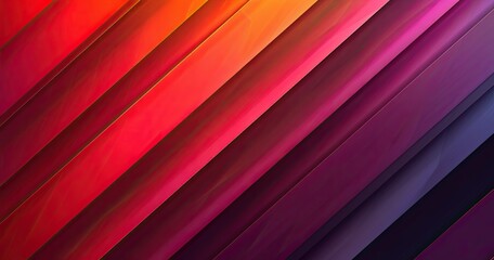 Fototapeta premium A vibrant abstract design featuring diagonal lines in shades of red, orange, pink, and purple.