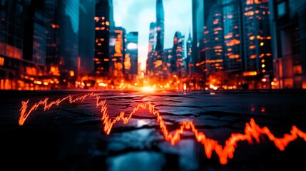 Cracks in Financial District Street