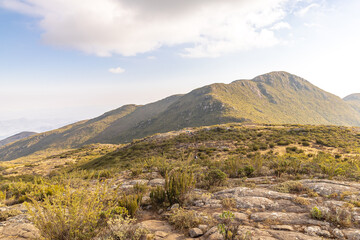 paisagem natural na cidade de Alto Caparaó, Estado de Minas Gerais, Brasil