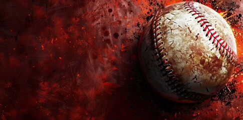 Baseball Fury. High-detail baseball-themed wallpaper