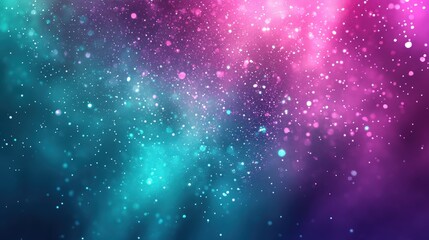 Obraz premium Shimmering Gradient Background with Dynamic Light Bursts in Deep Purple and Teal Hues for Lively Designs