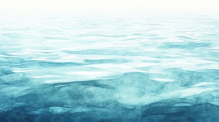 Fototapeta premium Serene Watercolor Ocean Ripples Background with Gradient Colors and Delicate Brush Strokes
