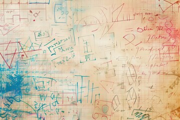 Fototapeta premium Mathematical Patterns. Abstract geometric background