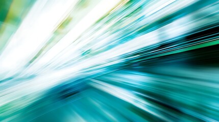 Abstract Blue and Green Blurred Diagonal Lines Background