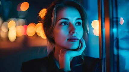 Fototapeta premium Portrait of a successful business woman in sui. CEO owner leader company staff member portrait, possibly finance, accountant, attorney, manager