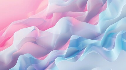 Fototapeta premium Abstract Blue and Pink Wavy Background