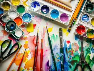 Naklejka premium School drawing