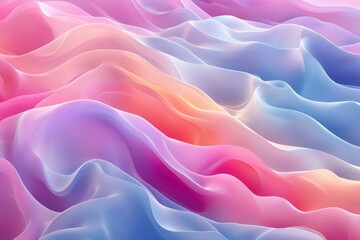 Fototapeta premium Abstract Wavy Pattern with Pink, Purple, and Blue Hues