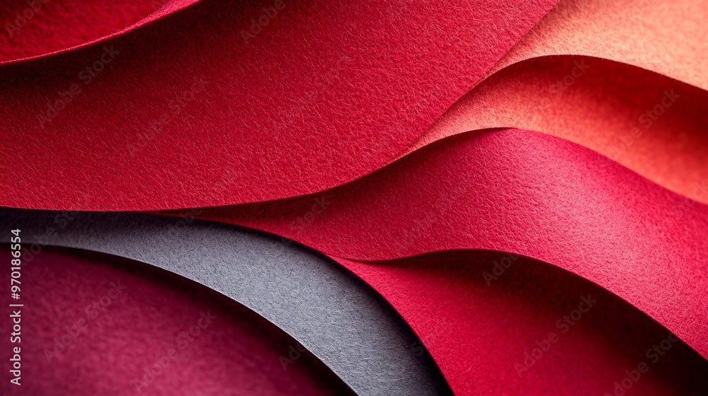 Leinwandbilder texture of craft white red and gray shade color paper background macro structure of vintage wine abs