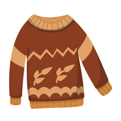 Knitted Woll jacket illustration