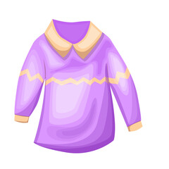 Knitted autumn jacket illustration