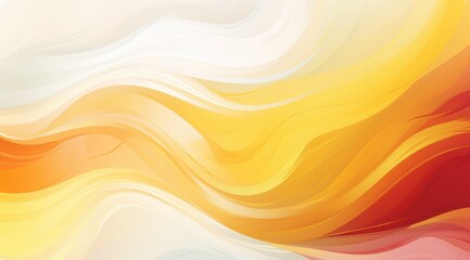 Vibrant abstract waves of warm colors