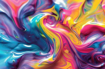 Vibrant abstract fluid art background
