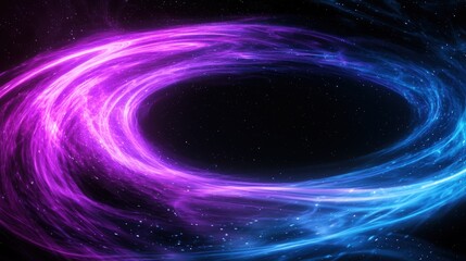 Swirling cosmic vortex in deep space