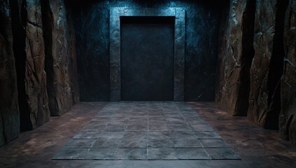 Obraz premium dark and mysterious underground chamber
