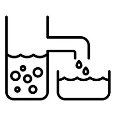 Procces Desalination of water icon