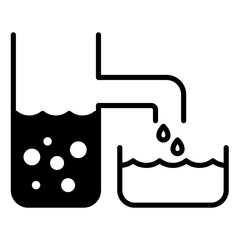 Procces Desalination of water icon