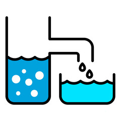 Procces Desalination of water icon