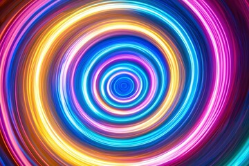 Fototapeta premium Abstract Colorful Swirling Circular Lines