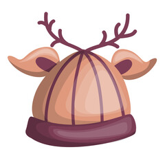 Knitted wool yarn hat