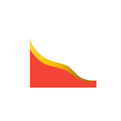 Naklejka premium red and gold corner border