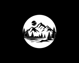 Mountains Landscape vector
